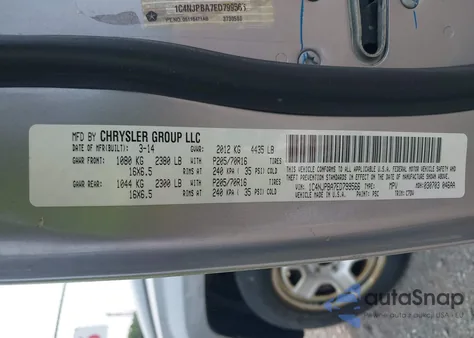 2014 Jeep Patriot Sport from USA, damaged, VIN 1C4NJPBA7ED799566